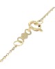 Diamond Open Heart Necklace in Yellow Gold
